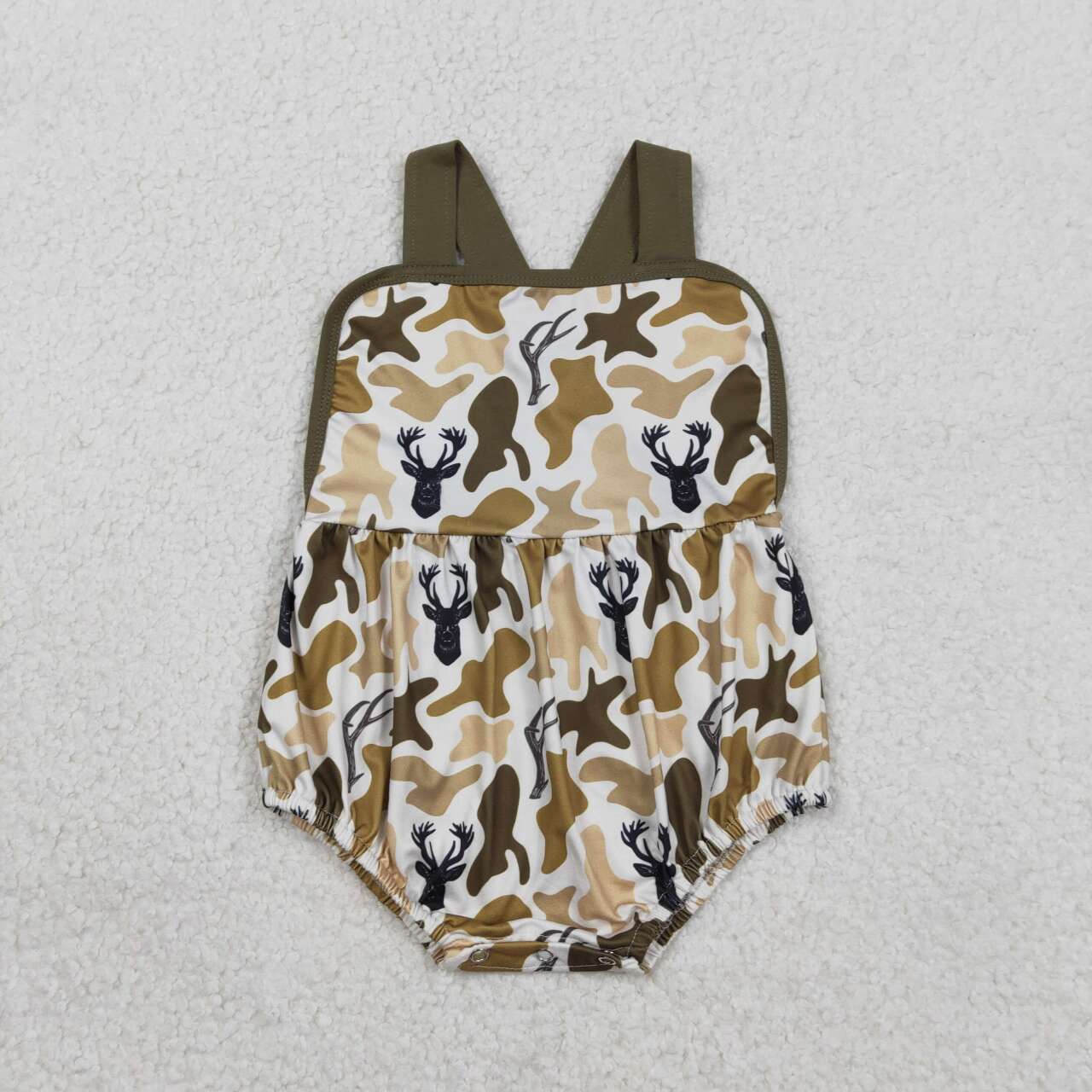 Camo Deer Print Baby Romper SR3924