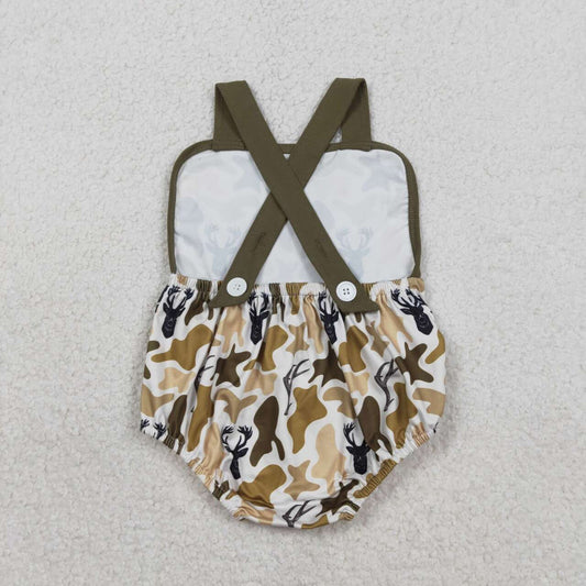 Camo Deer Print Baby Romper SR3924