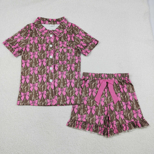 Adult Camo Bow short pajamas GSSO3137