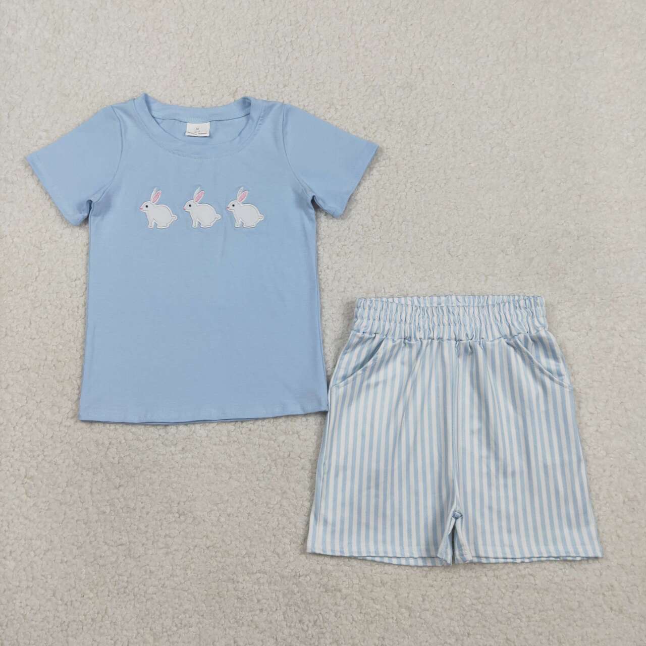 Easter Bunny embroidery Boy Set BSSO1560