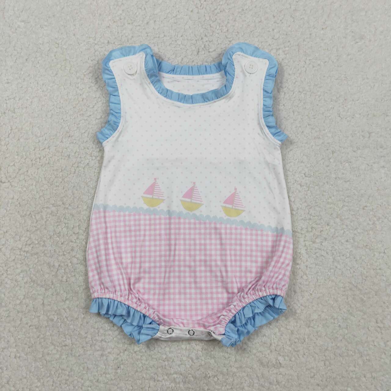 Sailboat Sleeveless Baby Romper SR3755