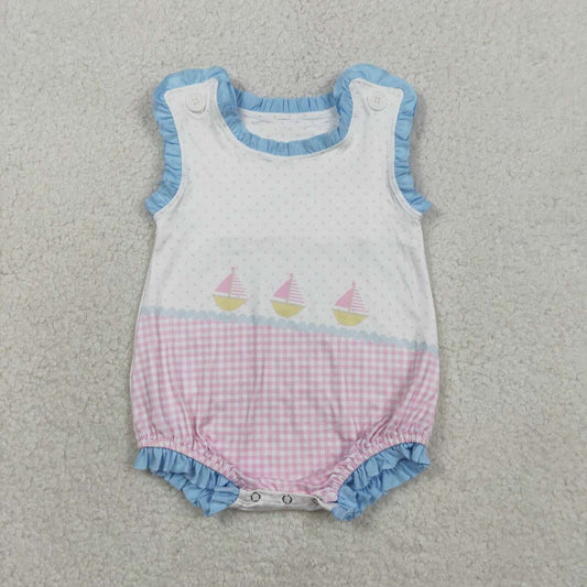 Sailboat Sleeveless Baby Romper SR3755