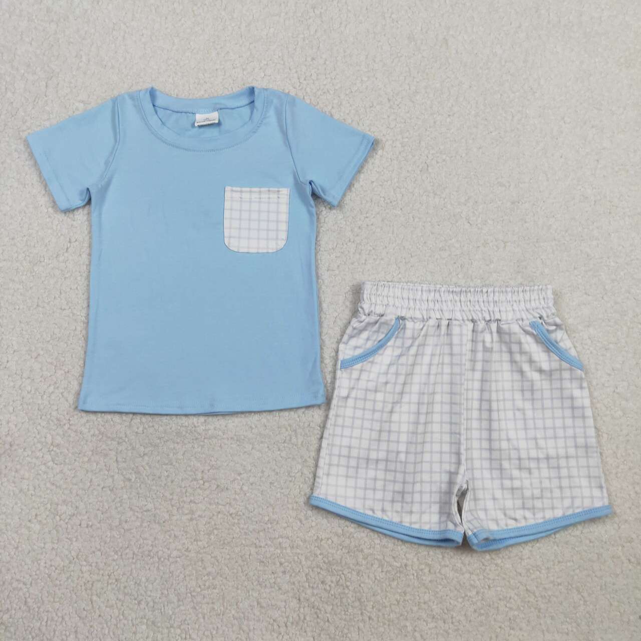 Blue Short Sleeve Boy Set BSSO1762