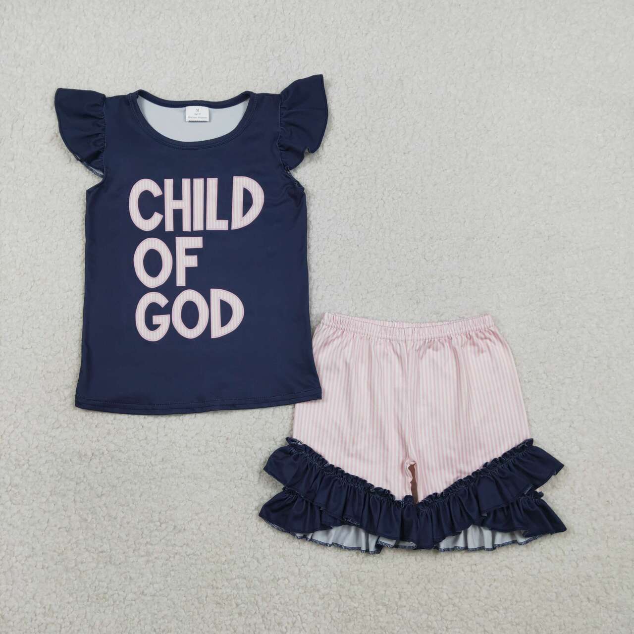 child of god Short Sleeve Girls Set GSS02933