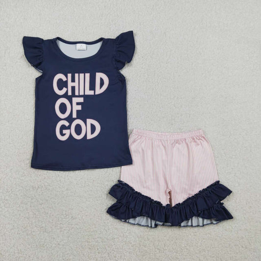 child of god Short Sleeve Girls Set GSS02933