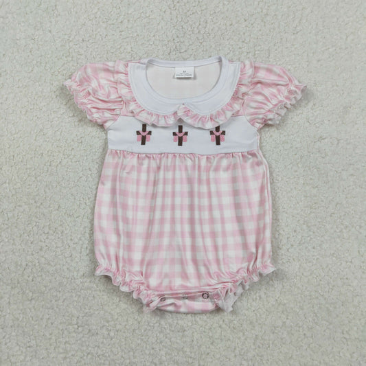 Easter cross embroidery Baby Romper SR3756