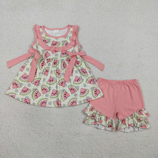 Summer Sleeveless Watermelon Girls Set  GSSO3118