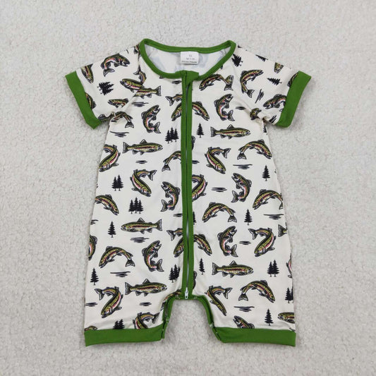 Fish Print Baby Romper  SR3095