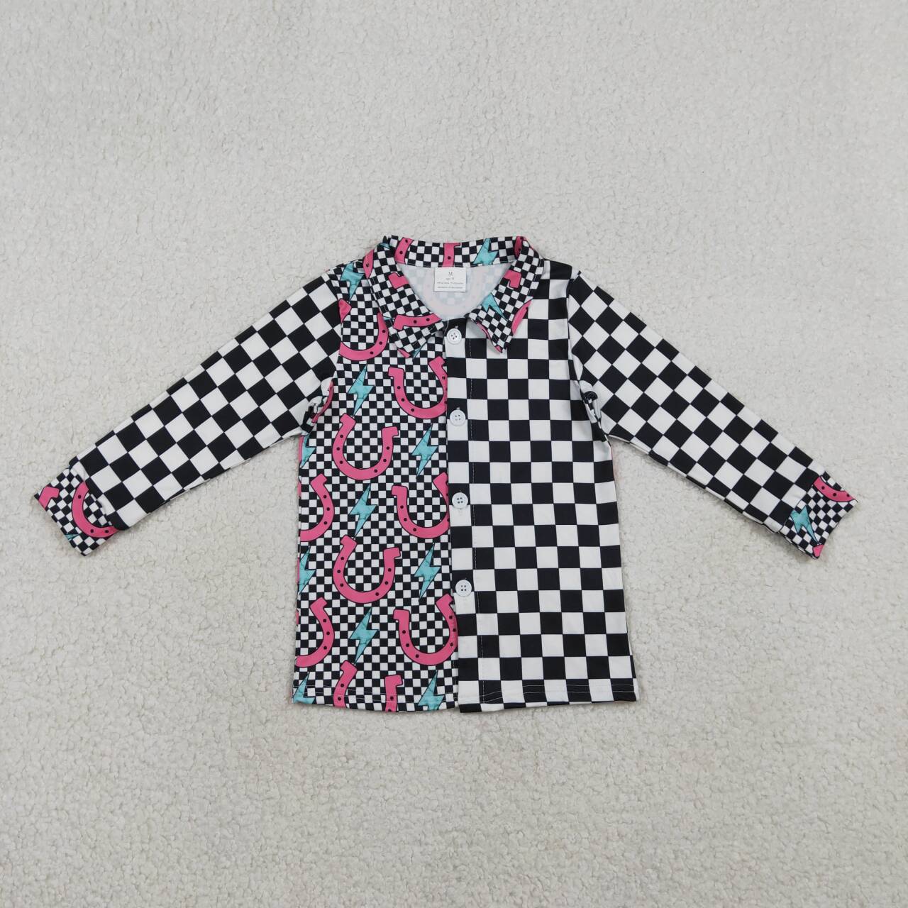 western Plaid Long Sleeve Top GT1509
