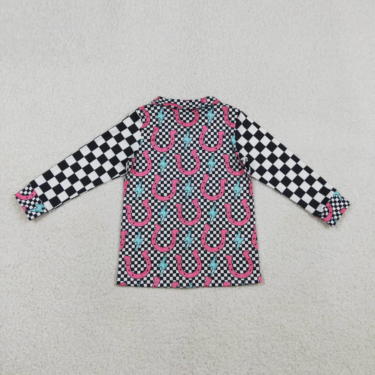 western Plaid Long Sleeve Top GT1509