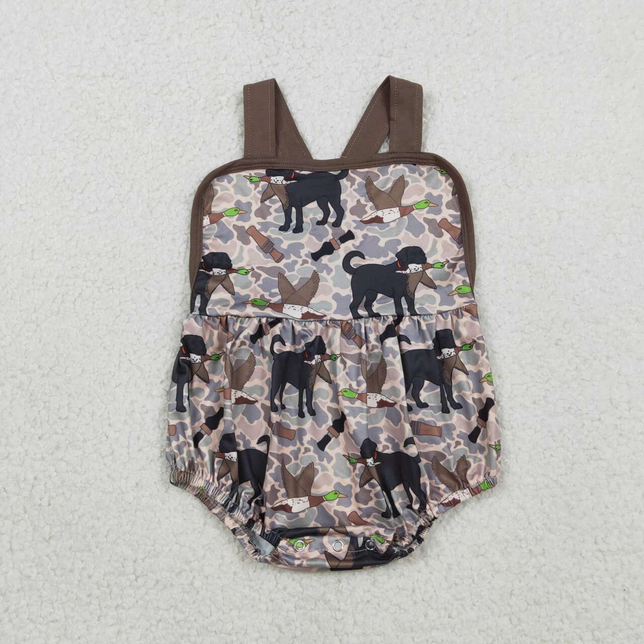 Camo Duck Dog Baby Romper SR3928