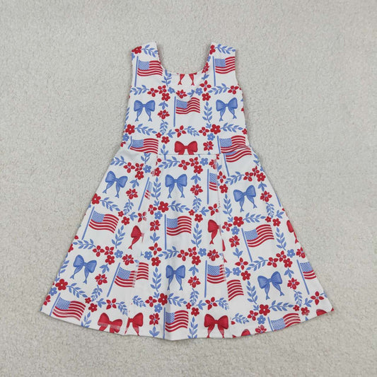 July of 4th flag Bow Athletic Girls Dress GSD3500