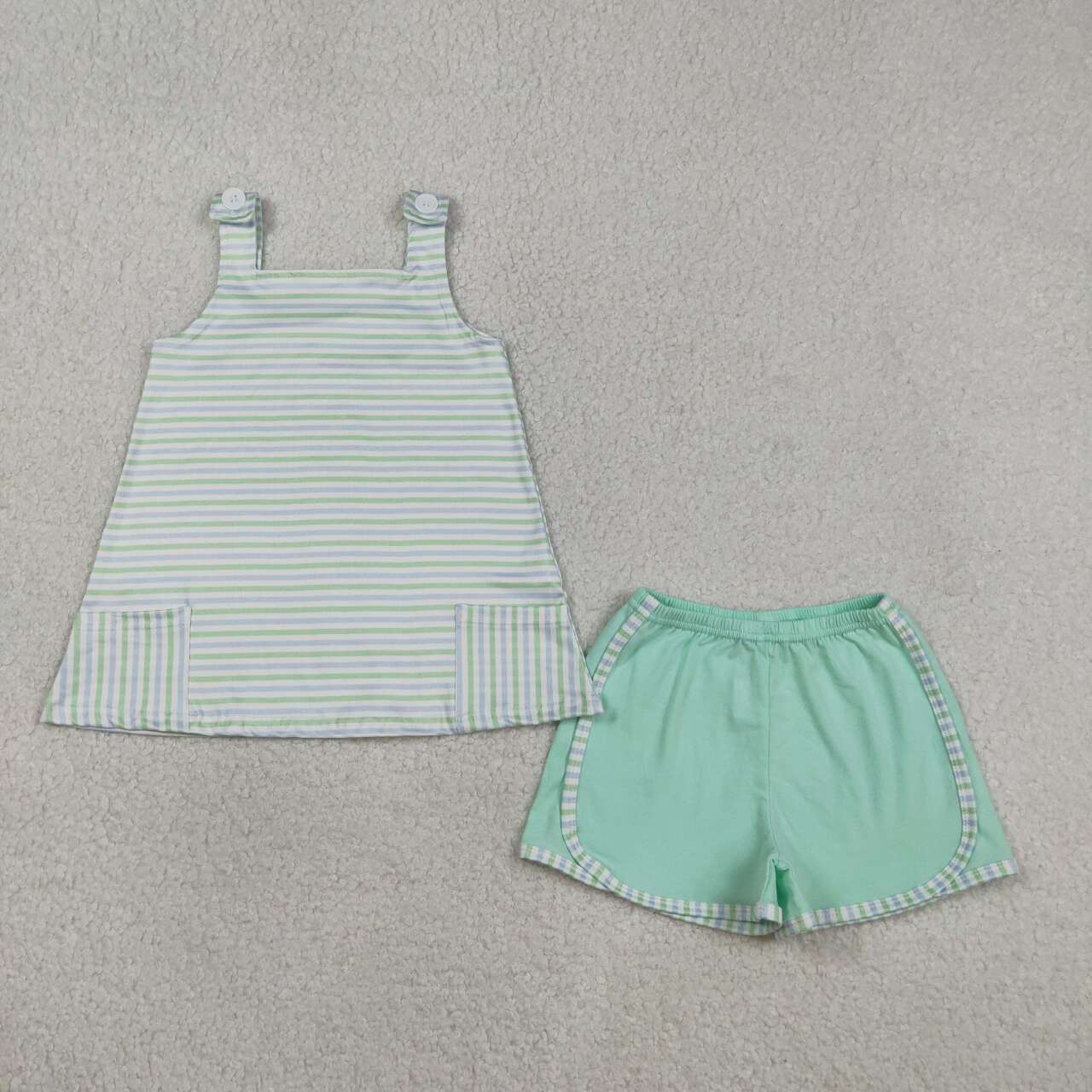 Blue Stripe Girls Set GSSO3110