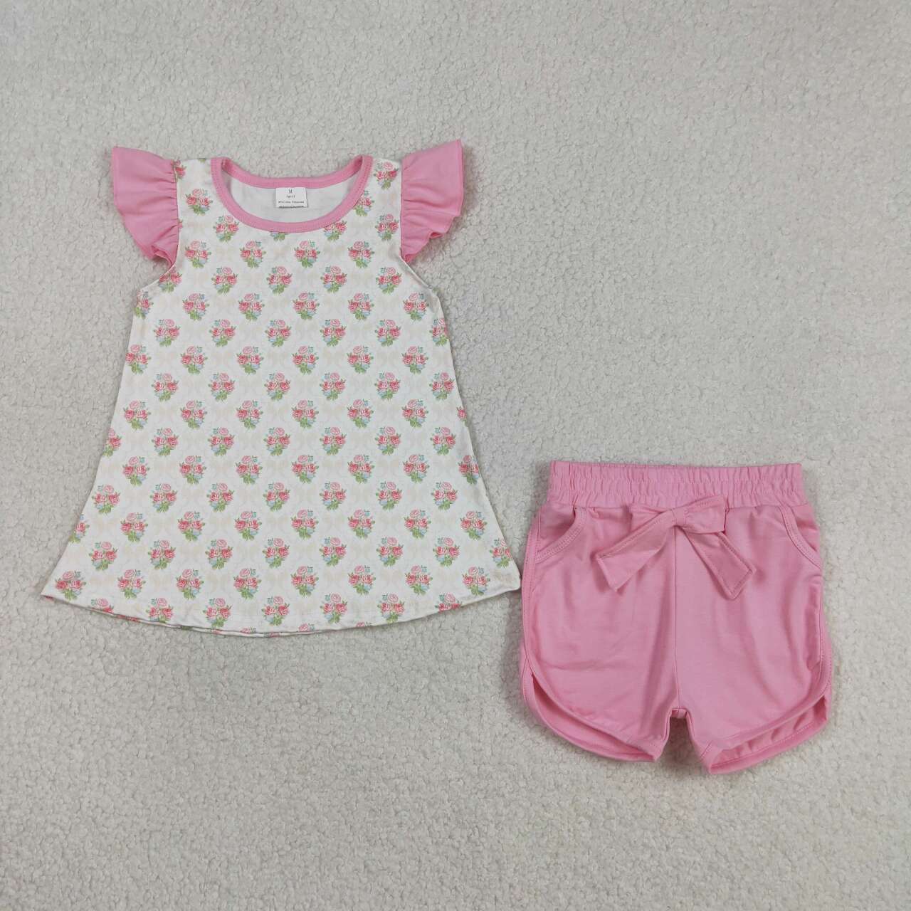 flower flutter Sleeve Girls Set GSSO2953