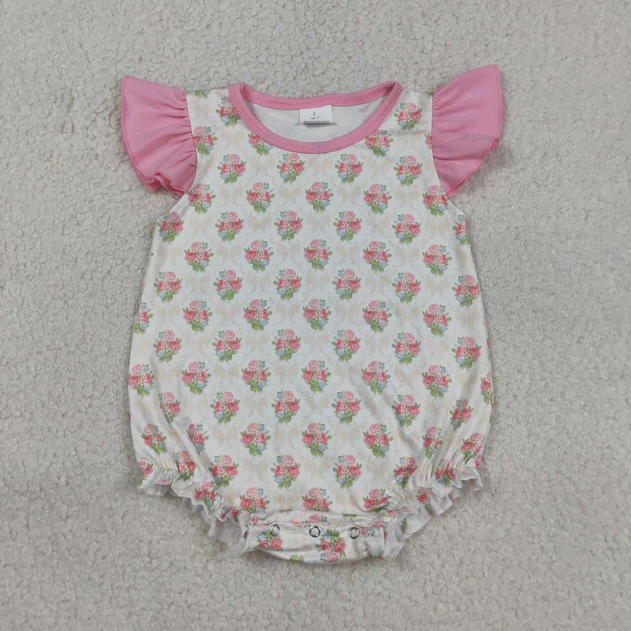Pink flower Baby Romper SR3677
