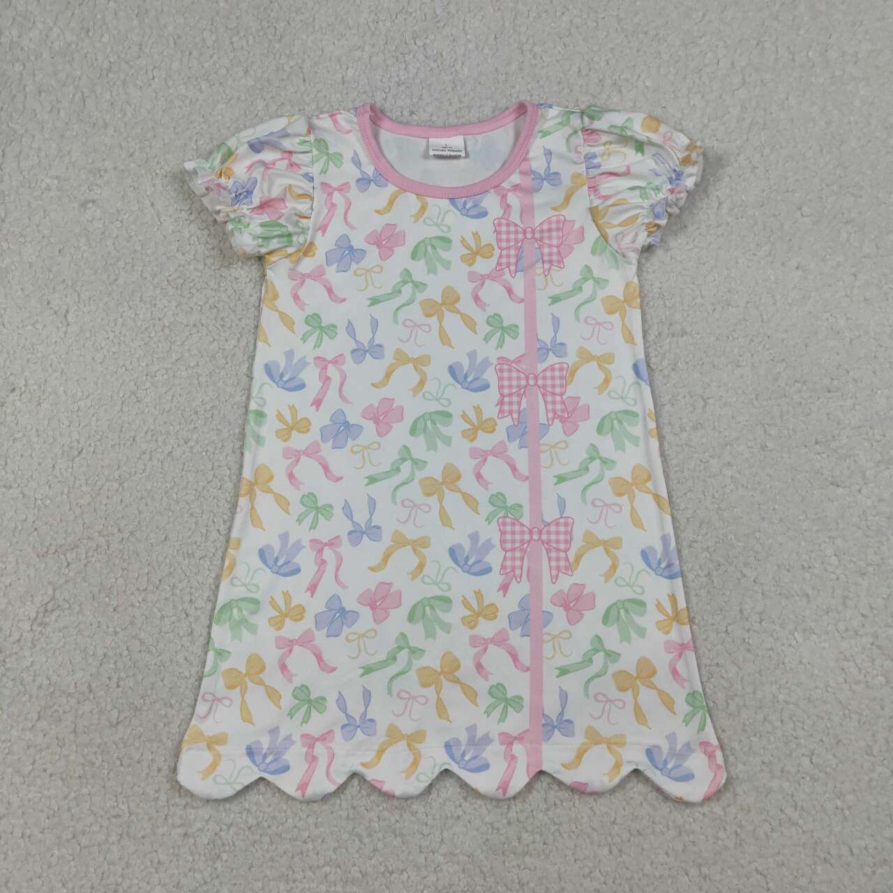 Colorful Bow Girls Dress GSD3245