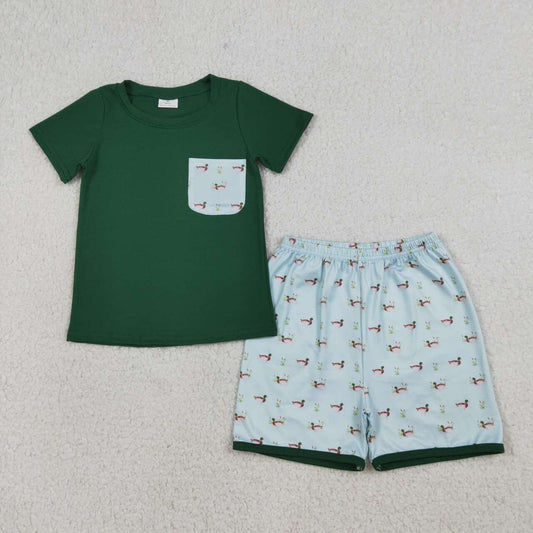Green duck Short Sleeve Boy Set BSSO1899