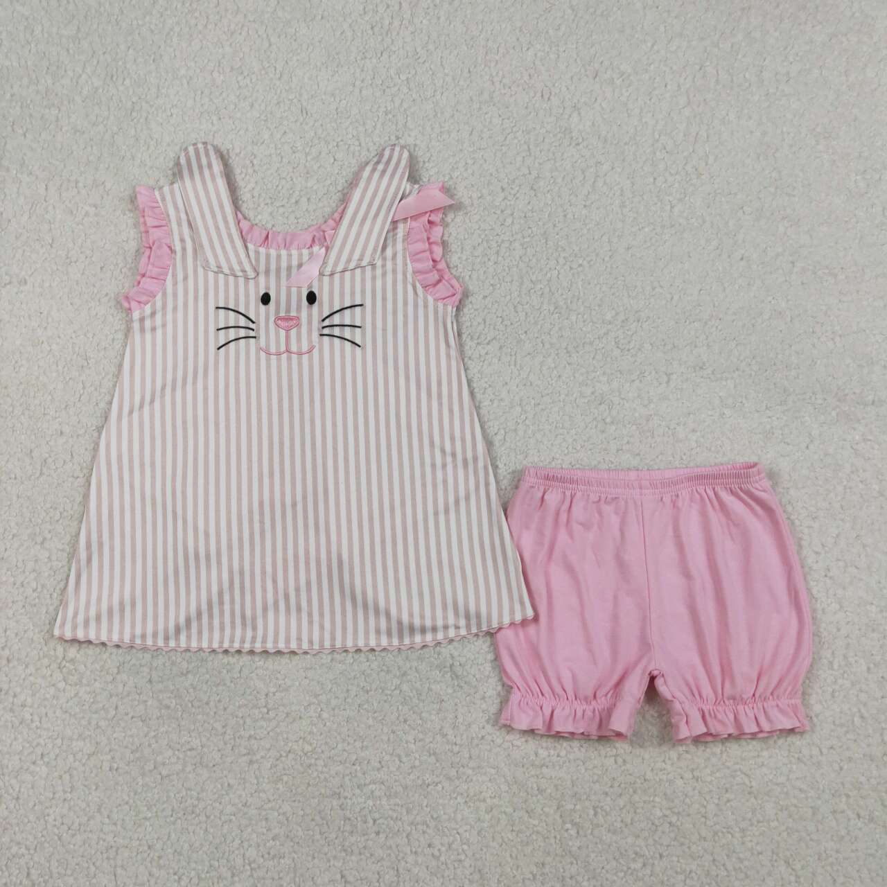 Easter Embroidered Bunny Girls Set GSSO2924