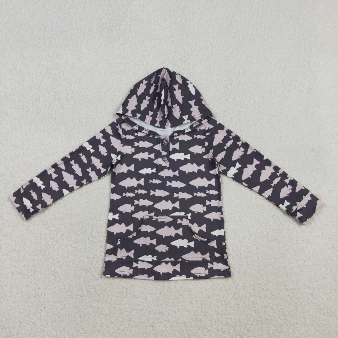 Fish print Long Sleeve Hoodies BT1545