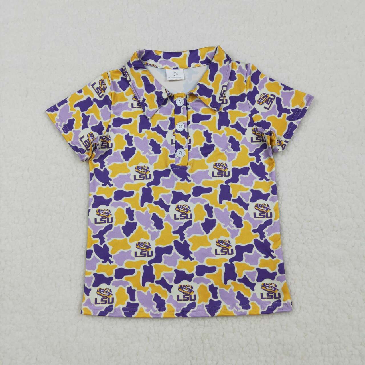 Camo with Button short sleeve Shirt BT1744