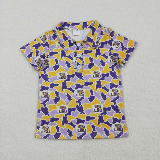 Camo with Button short sleeve Shirt BT1744
