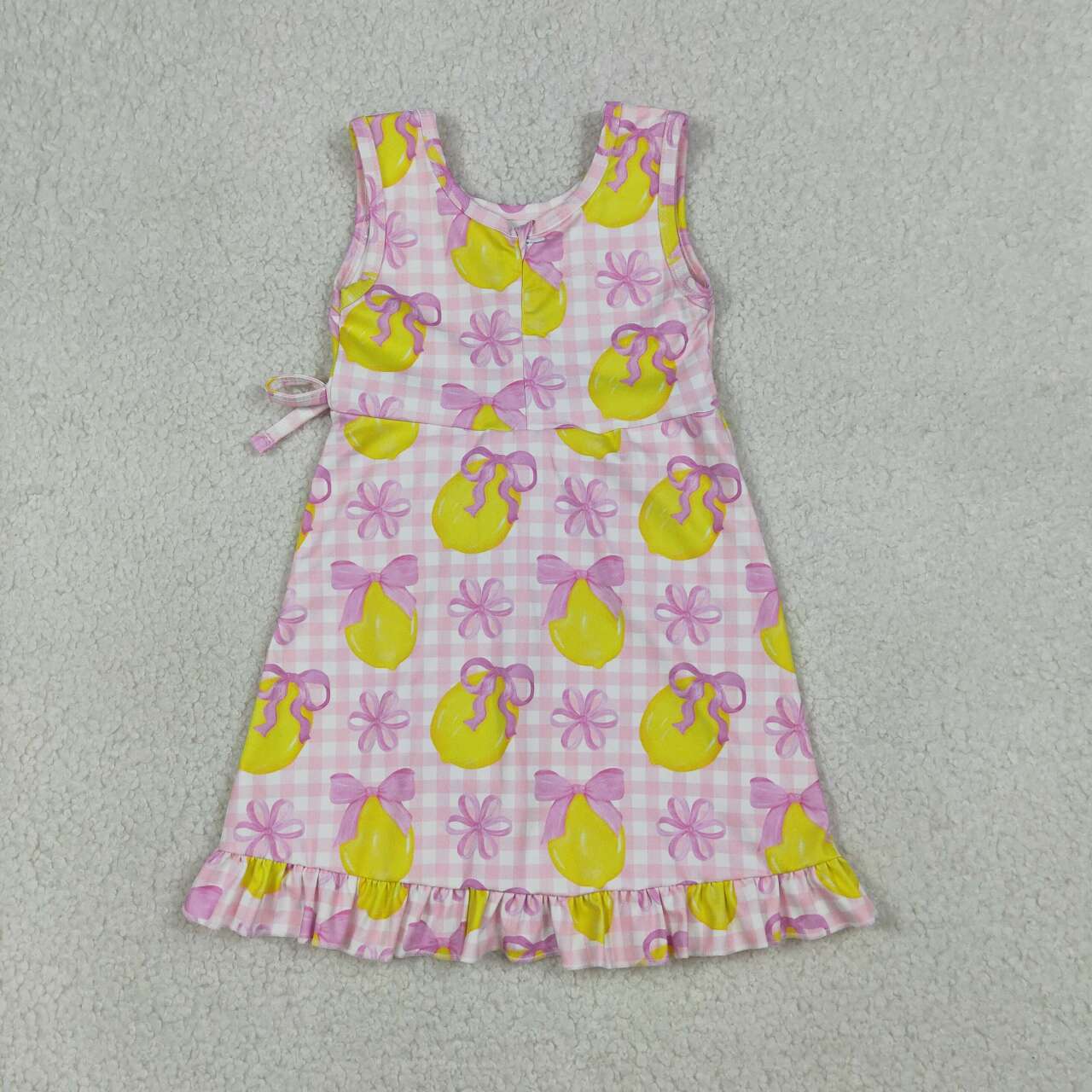 lemon With Bows Athletic Girls Dress GSD3683