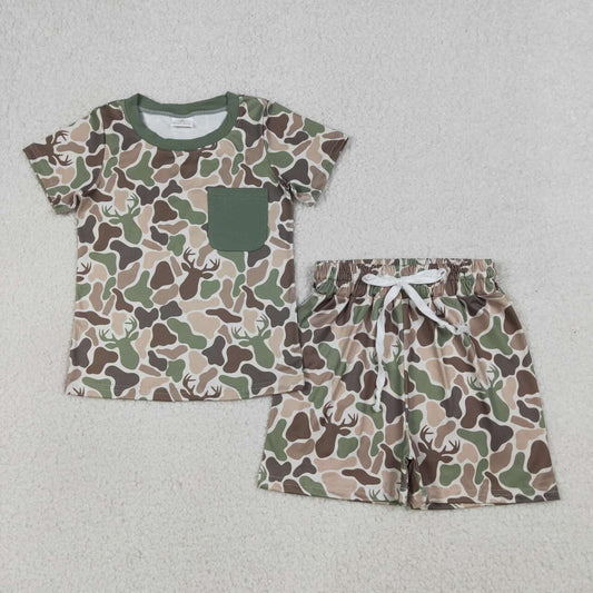 Camo Short Sleeve Kids Set BSSO1792