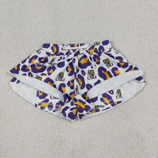 Leopard Purple team Girls shorts SS0821