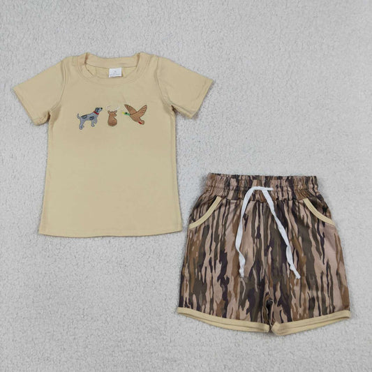 Duck Dog Embroidery Boy Set BSSO1927