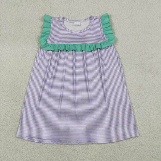 Purple Stripe Girls Dress GSD3560