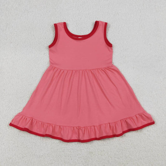 Summer Red Sleeveless Dress GSD0656