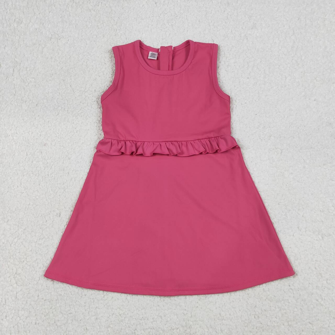 Pink Athletic sleeveless Girls Dress GSD3740