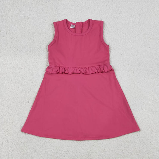 Pink Athletic sleeveless Girls Dress GSD3740