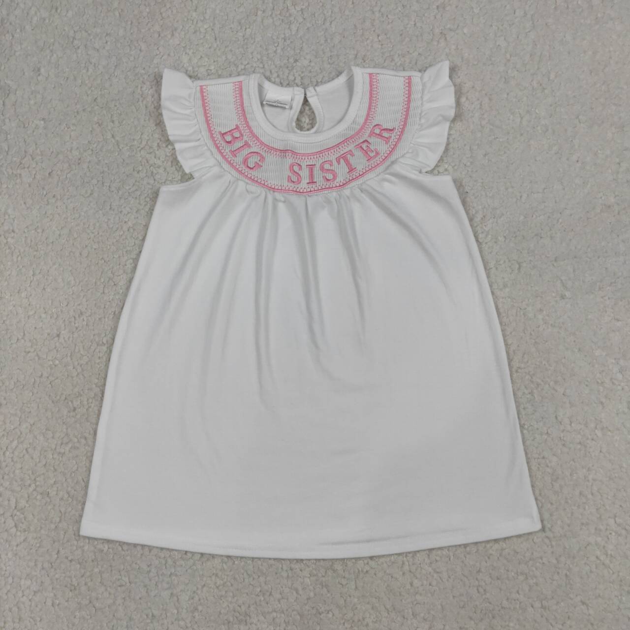 Girls Big Sister Embroidery Girls Dress GSD3154