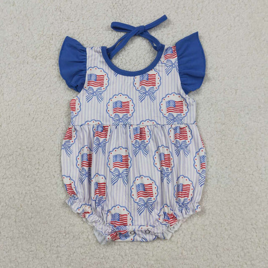 July of 4th Flag Baby Romper  SR4029
