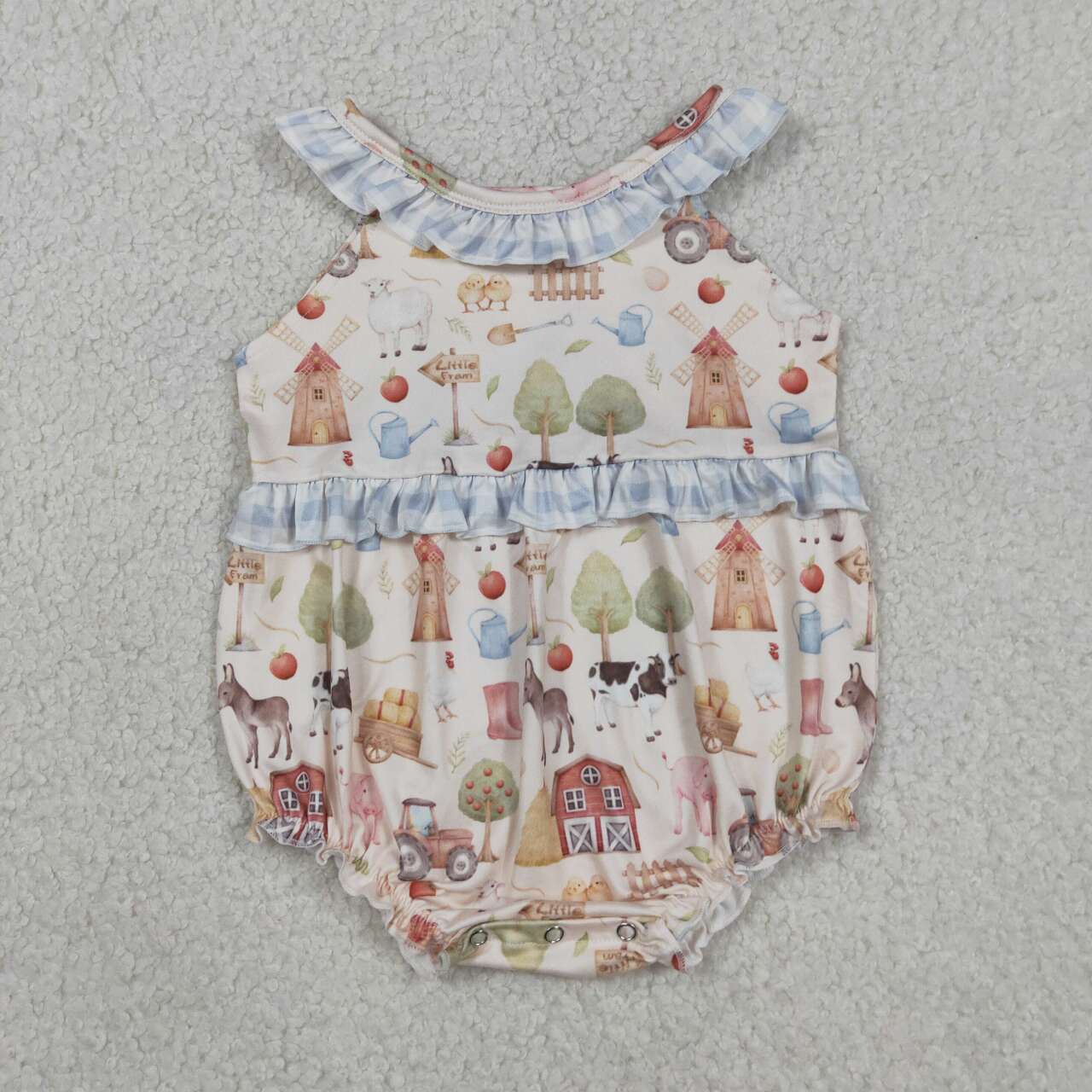 Animal Farm Print Baby Romper  SR3852