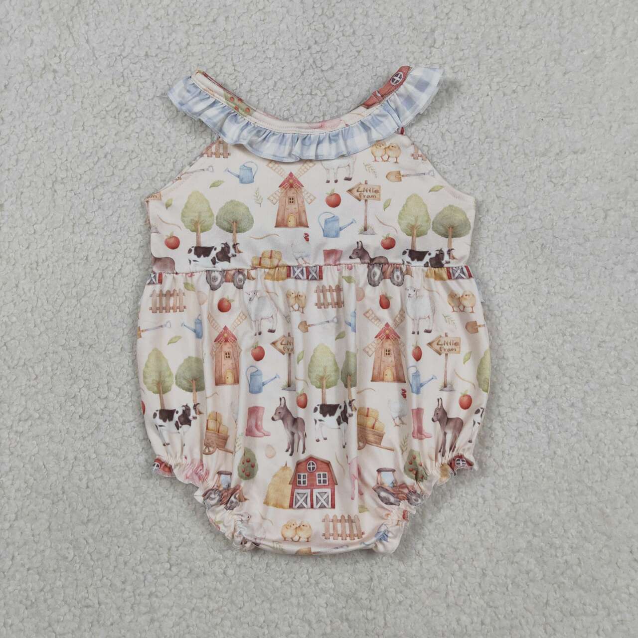 Animal Farm Print Baby Romper  SR3852