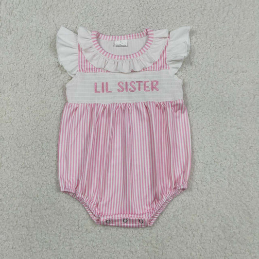 little sister  Print Baby Romper SR3593