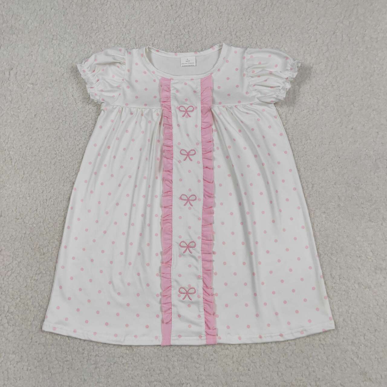 Summer Embroidered Bow Girls Dress GSD3312