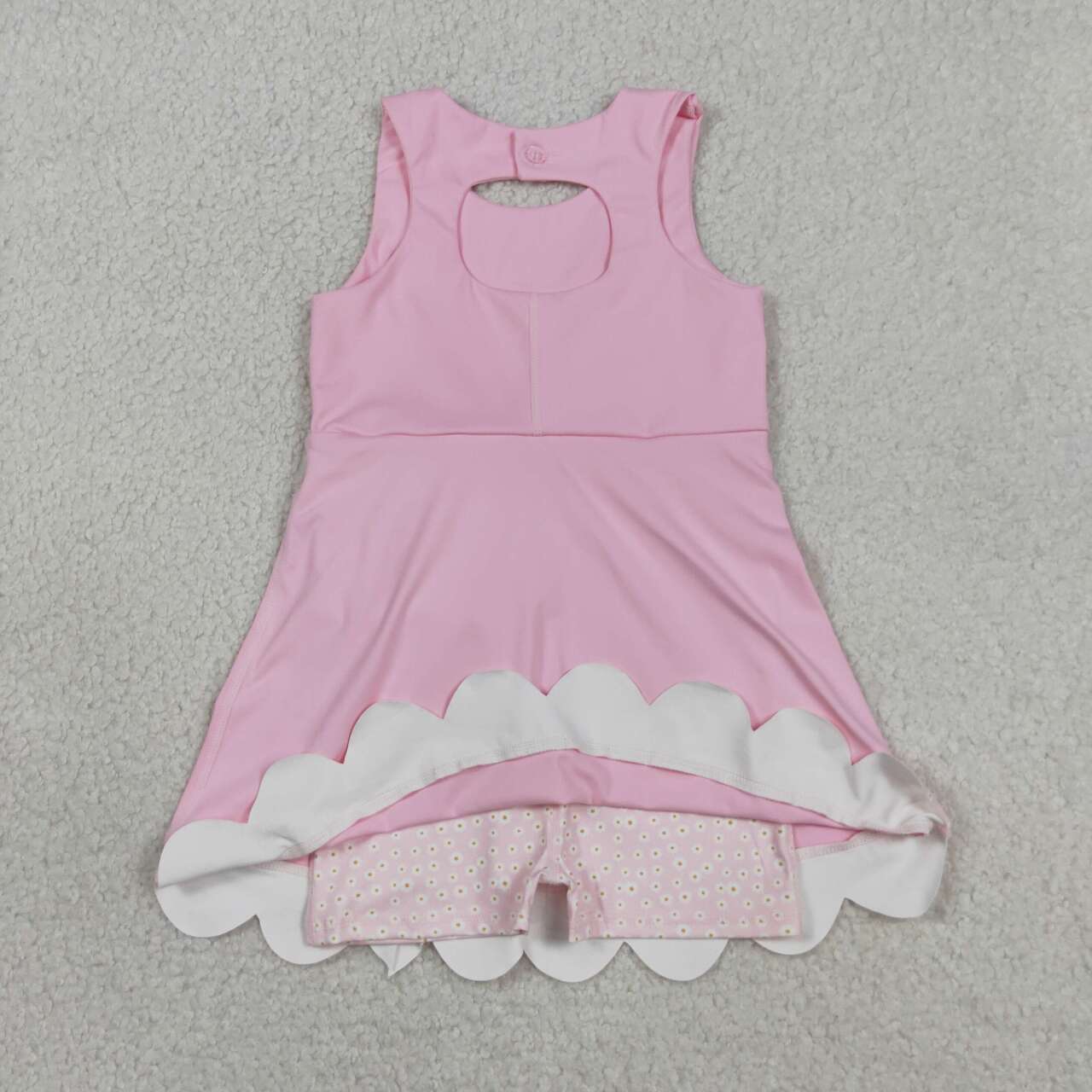 Athletic Pink Bow Girls Dress GSD3315