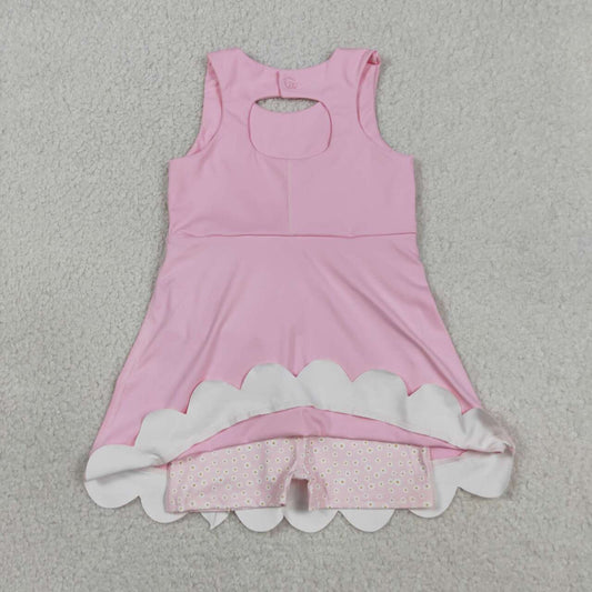 Athletic Pink Bow Girls Dress GSD3315