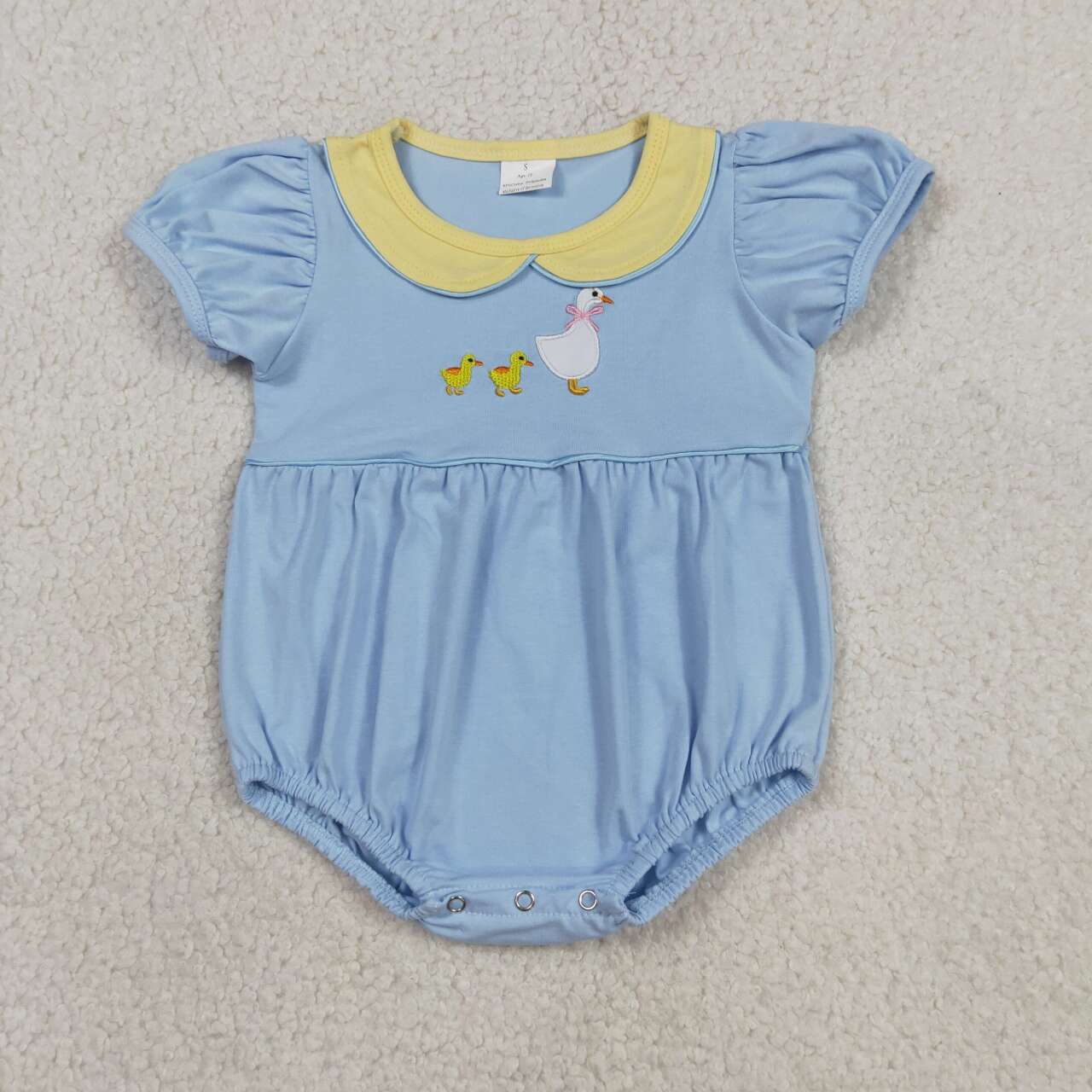 Cute Little Duck Embroidery Baby Romper  SR3298