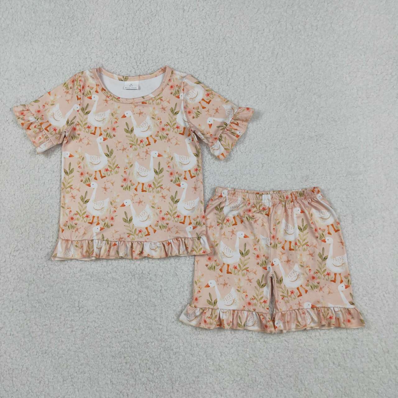 Summer goose short sleeve Kids Set GSSO3329