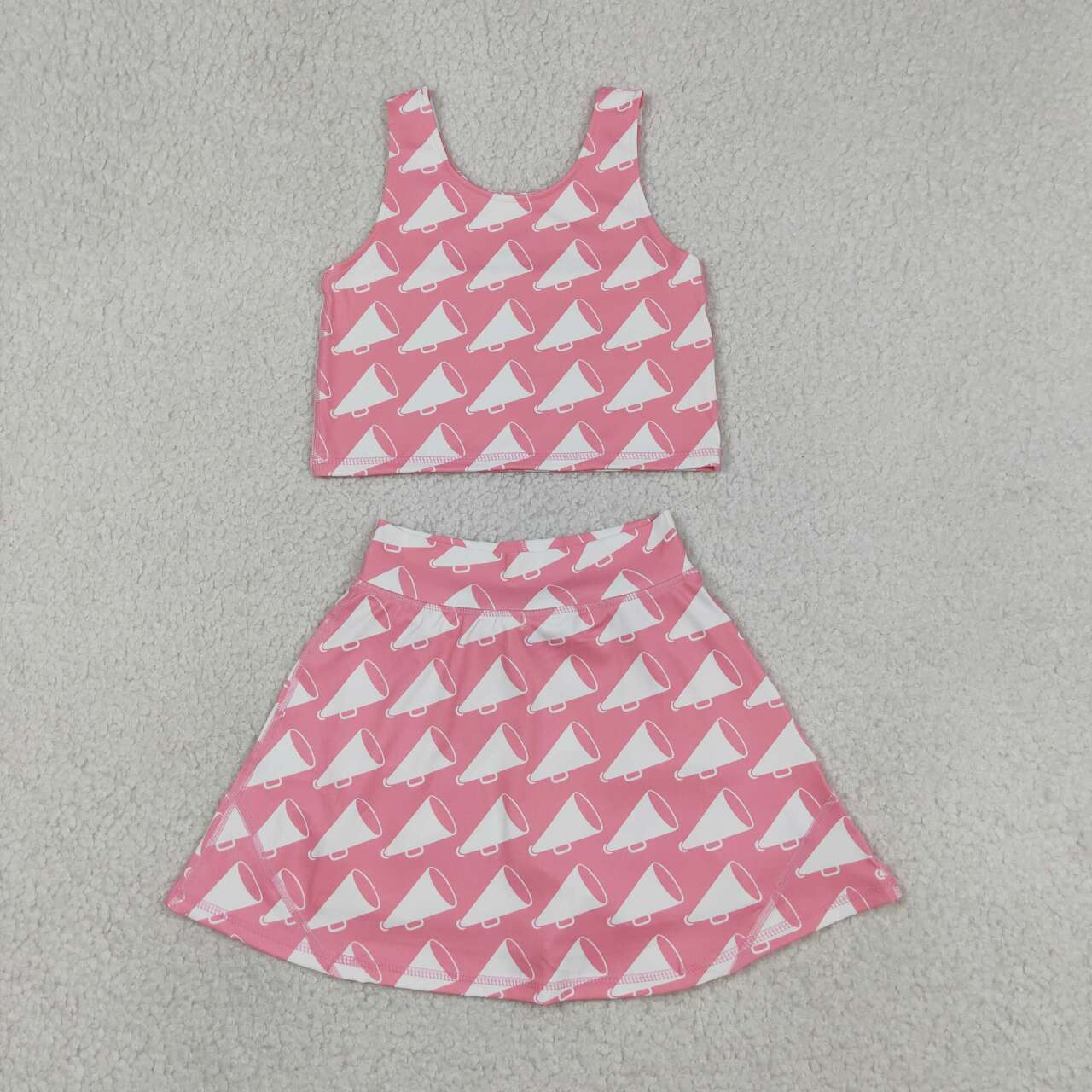 athletic Pink cheer girls skort set  GSD1467
