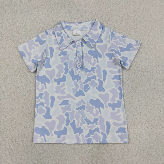 Camo with Button short sleeve Shirt BT1766