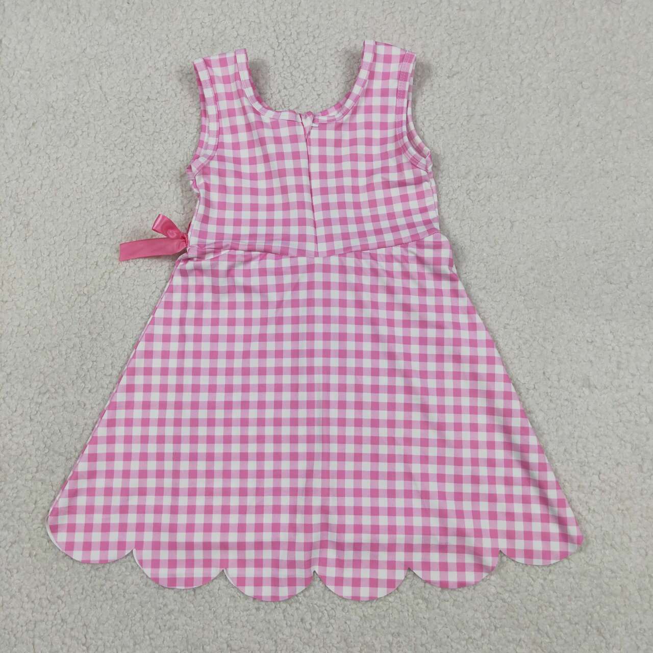 Athletic Pink Scalloped Girls Dress GSD3779