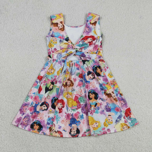 Athletic Pink Sleeveless Girls Dress GSD2136