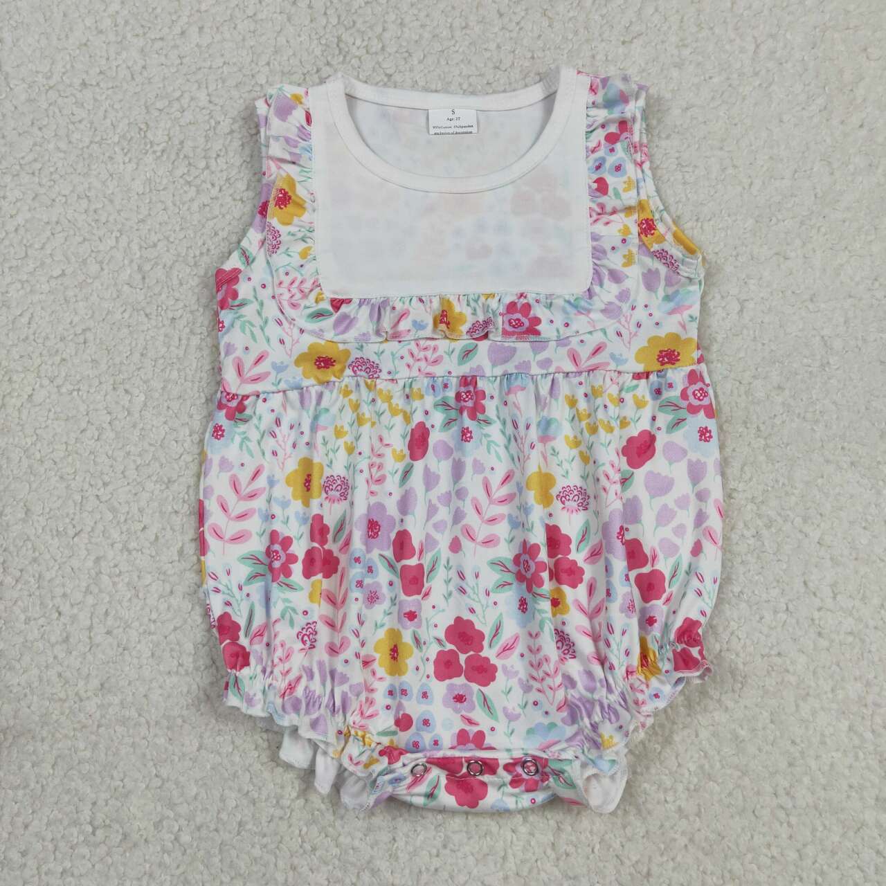 flower Print Girls Baby Romper  SR4021
