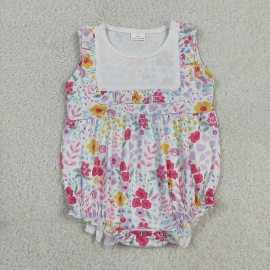 flower Print Girls Baby Romper  SR4021