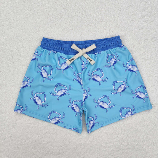Blue crab Print short swim